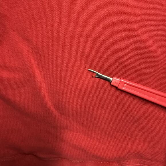 Vintage Polo Jeans Ralph Lauren Hoodie Men's XL Red Spell Out Sweatshirt - Picture 8 of 8